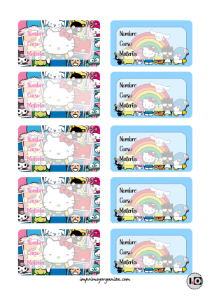 Etiquetas Sanrio
